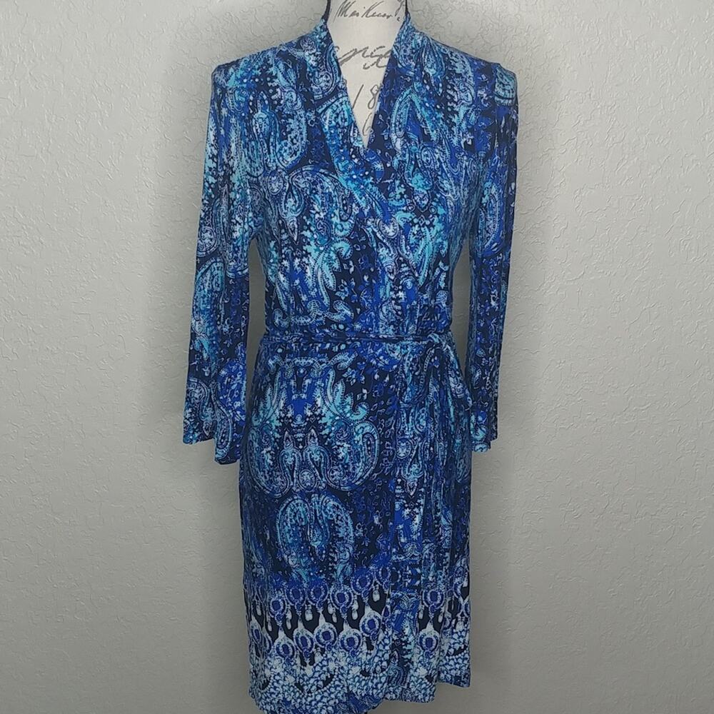Artisan NY Long Sleeve Wrap‎ Dress